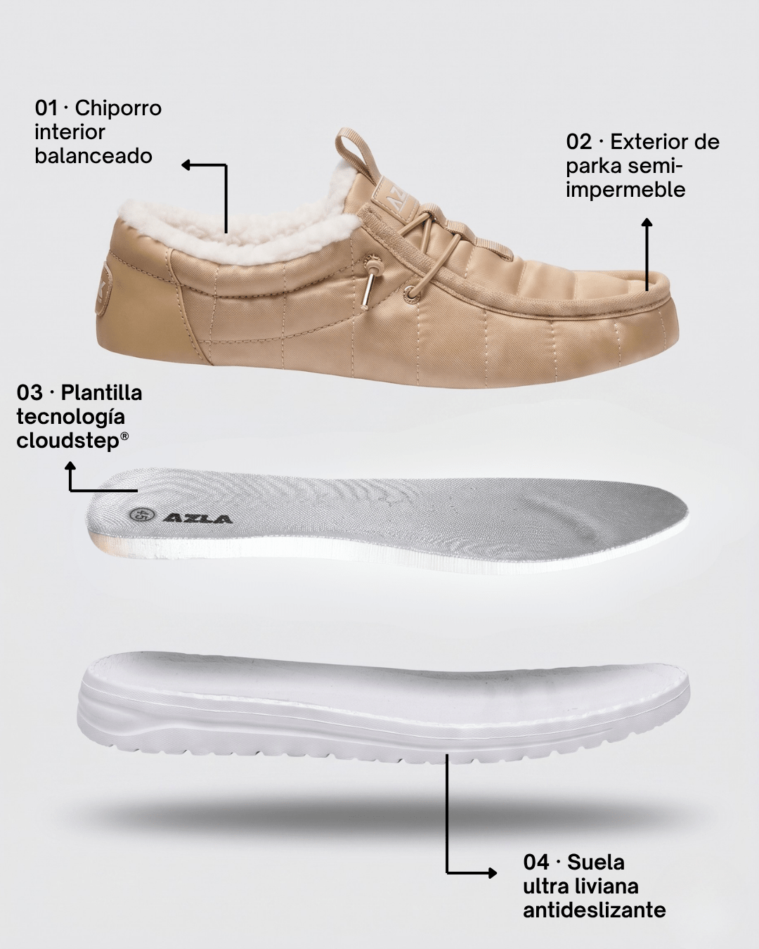 WILOZ PARKA BEIGE - AZLA